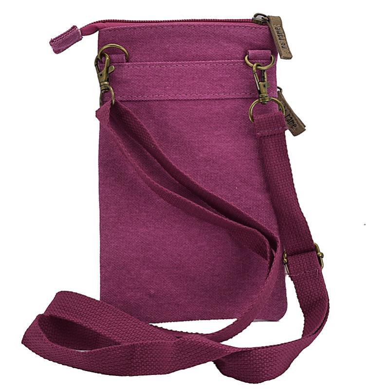 Handtasche Brusttasche Crossbag Handytasche Punkte fuchsia